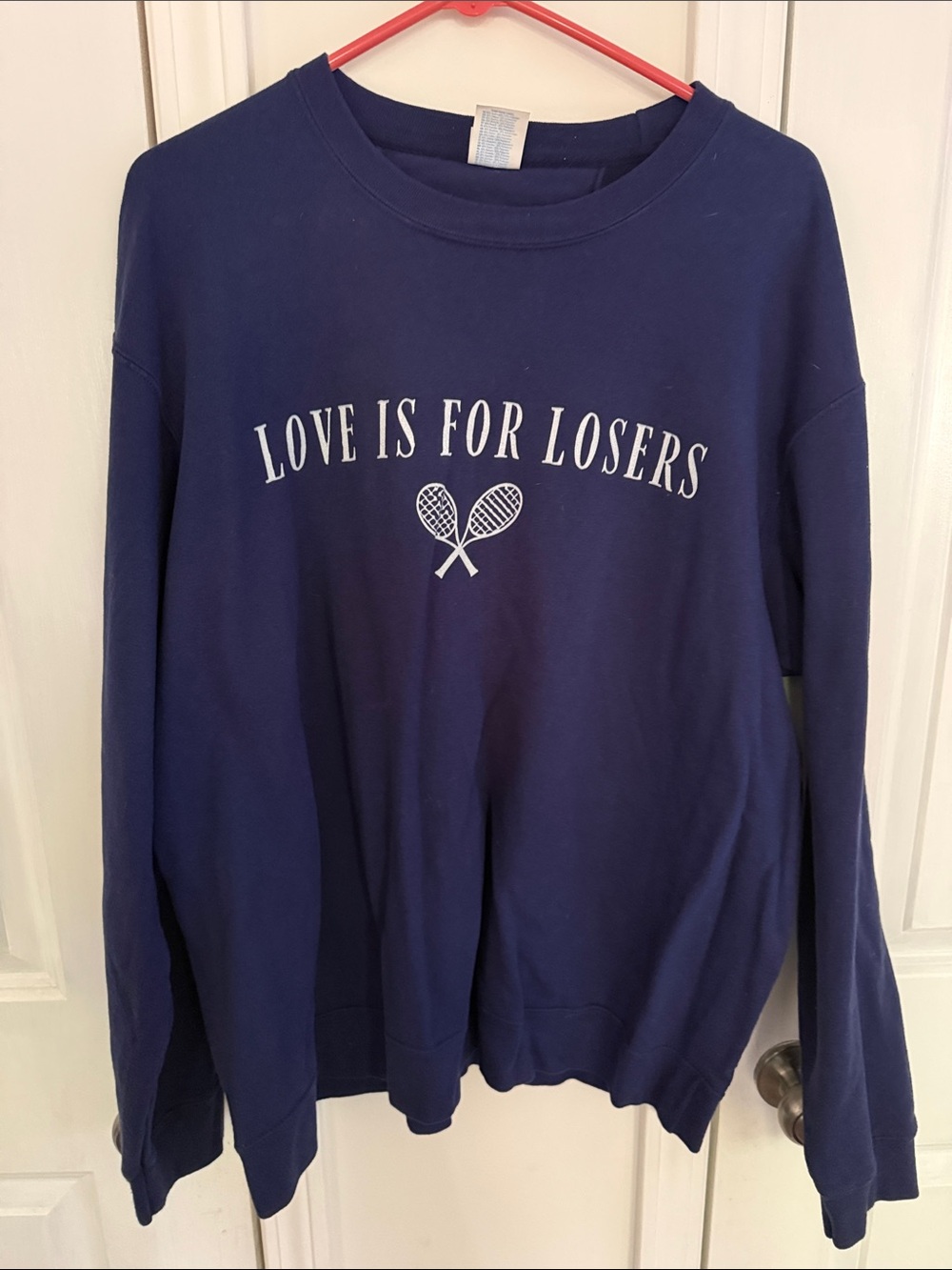 Navy "Love Is For Losers" Graphic Sweatshirt
